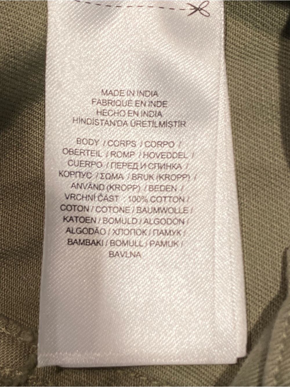 Lauren Ralph Lauren Pleated Cotton Twill Wide-Leg Cargo Pants, size 4 - Picture 10 of 10
